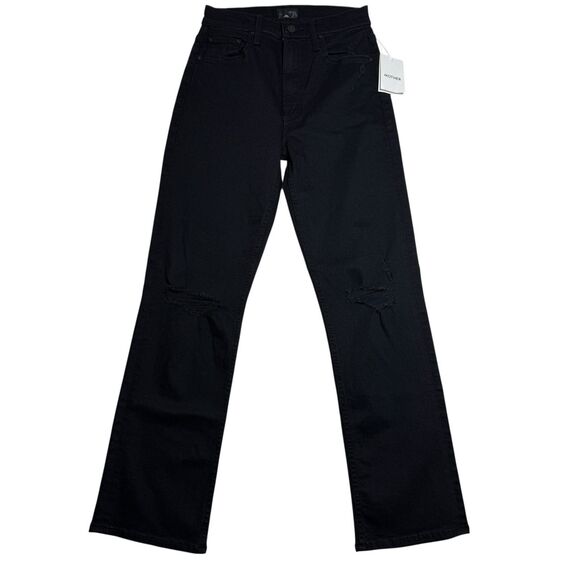 Mother Jeans Size 24 High Waisted Rider Ankle Guilty As Sin Black Denim NEW - Picture 1 of 10